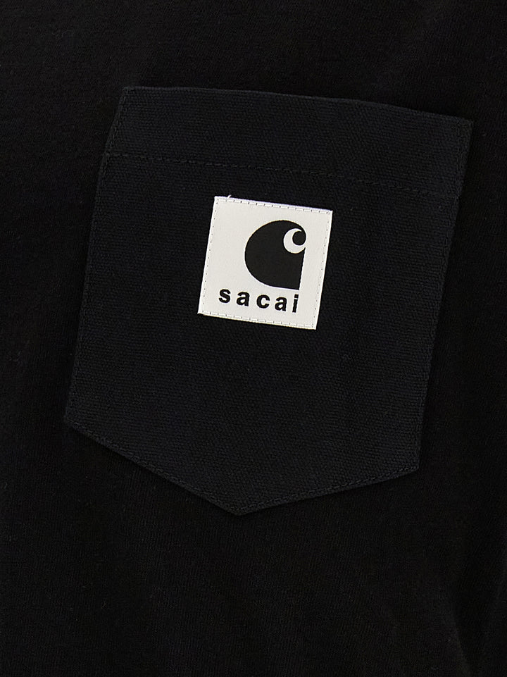 Sacai X Carhartt Wip T-Shirt Black