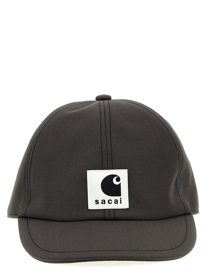 Sacai X Carhartt Wip Cap Hats Gray