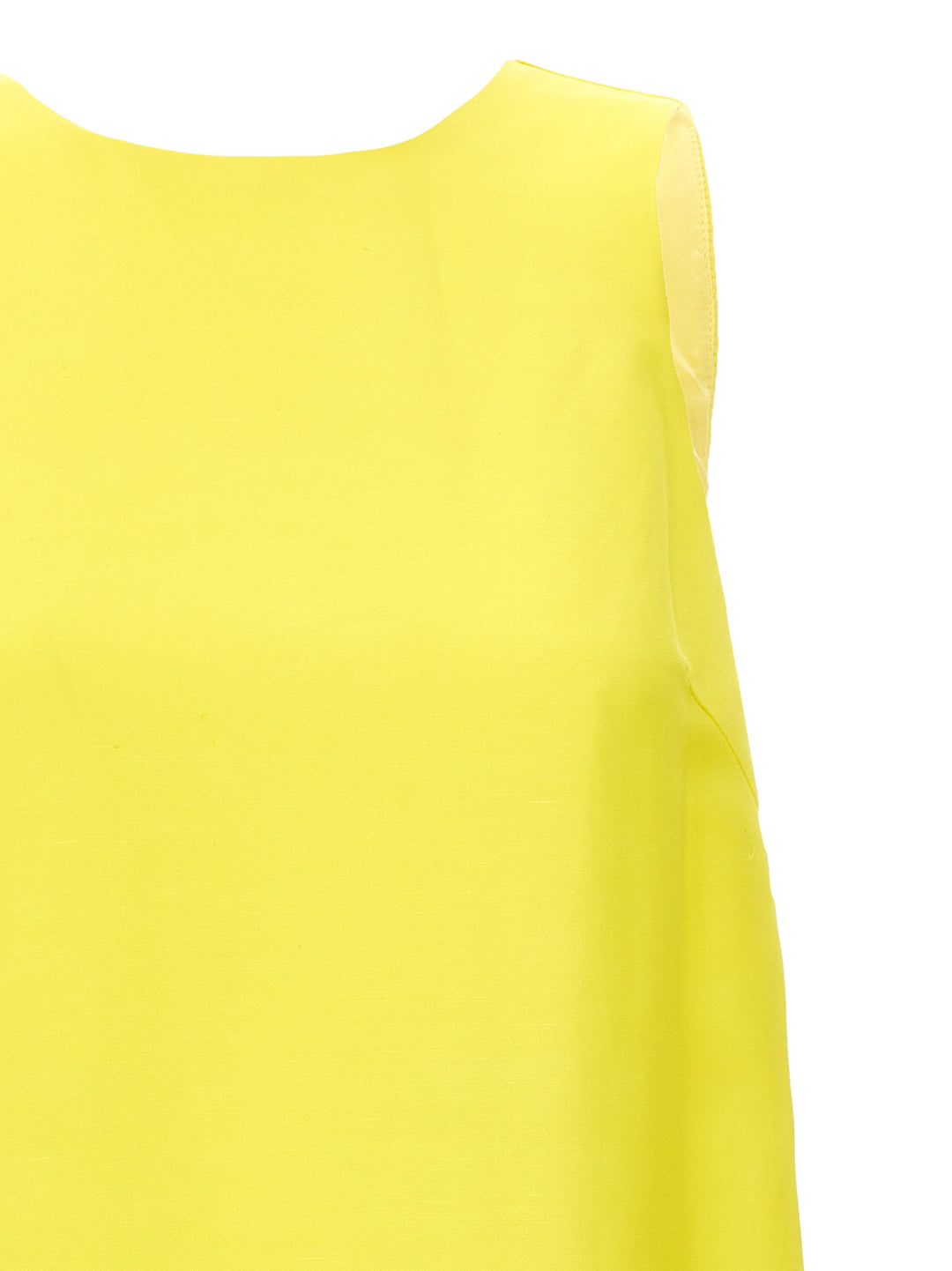 Satin Dress With Chain Detail Dresses Yellow