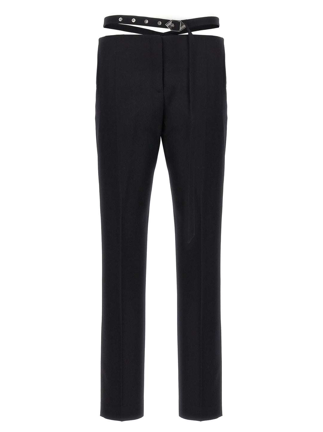 Belt Detail Trousers Pants Black