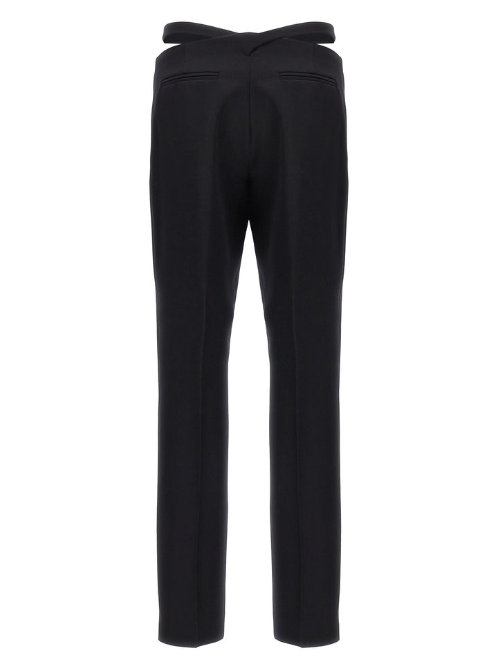 Belt Detail Trousers Pants Black