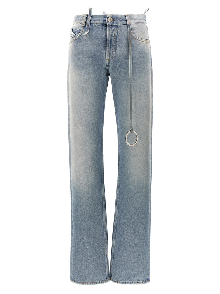 Belted Jeans Light Blue