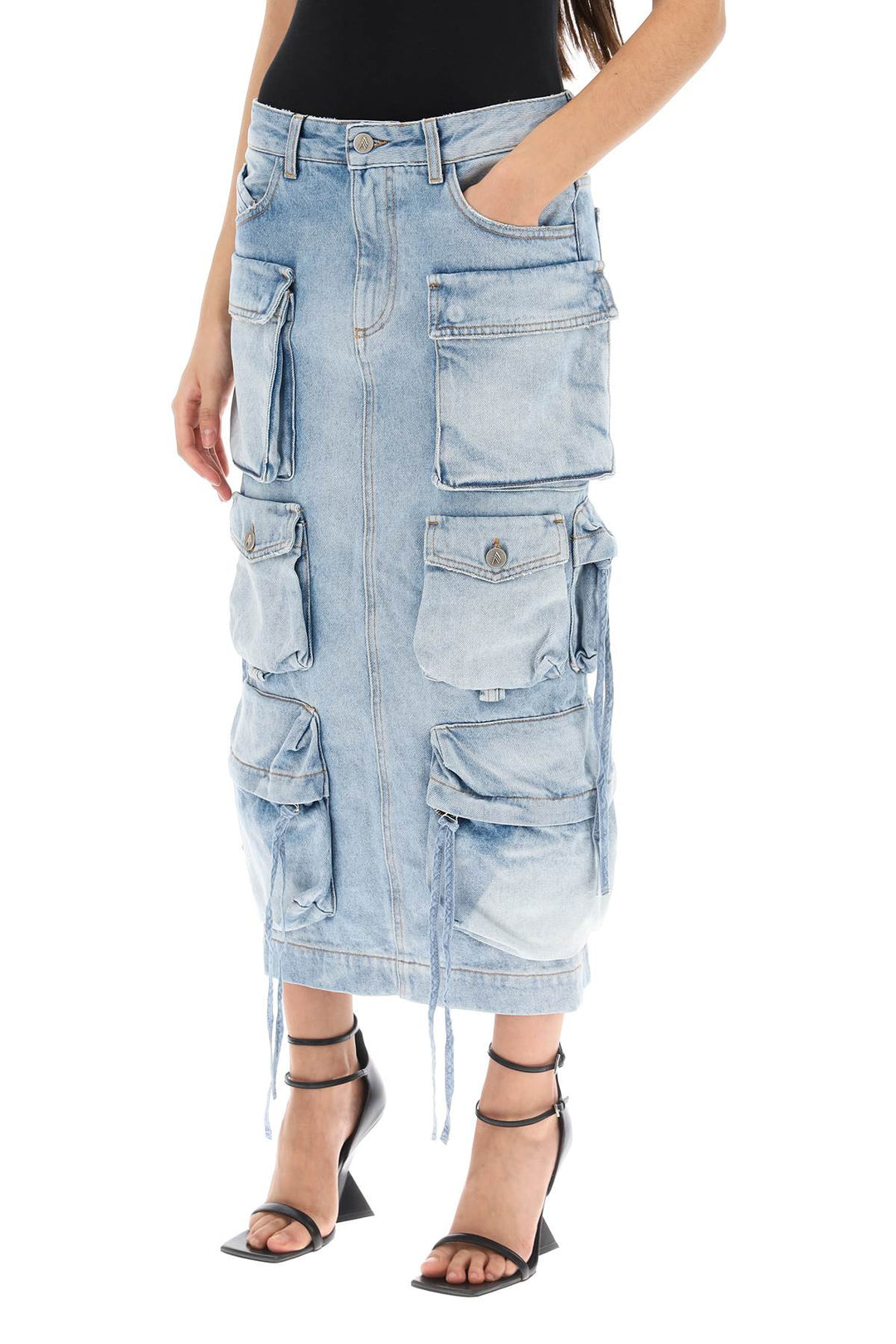 Cargo Denim Skirt - The Attico - Women