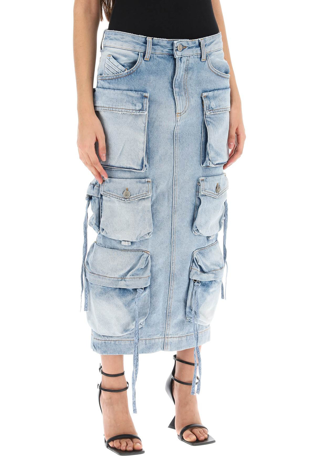 Cargo Denim Skirt - The Attico - Women