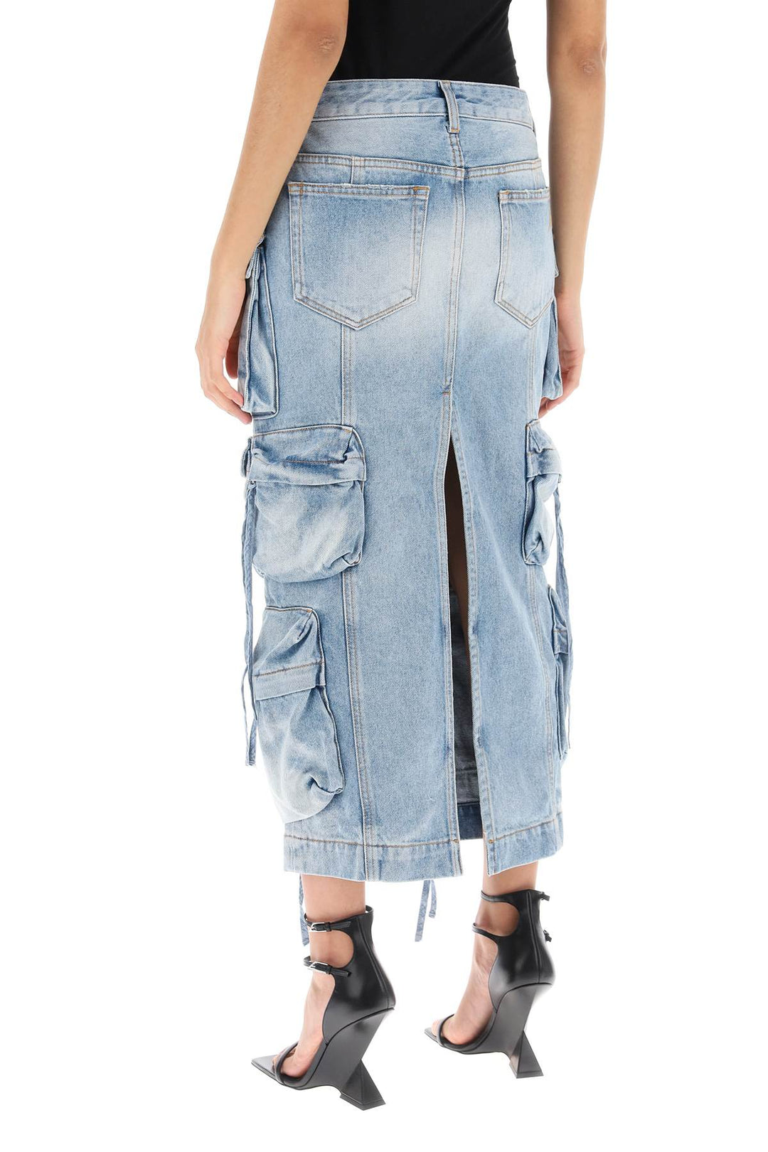 Cargo Denim Skirt - The Attico - Women