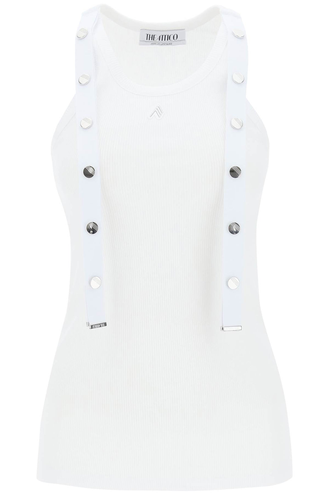 Tank Top With Strings And Snaps - The Attico - Women