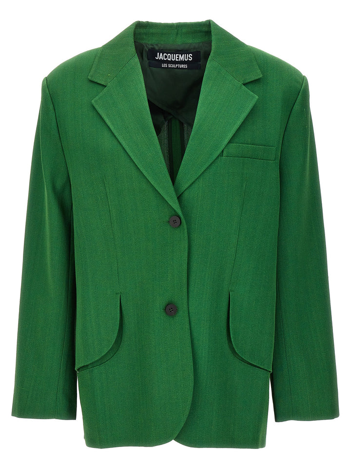 Jacquemus La Veste Titolo BlazerS - Green | bf921e81b762eb50453a3fb94fbdb2ccabfe2b0c