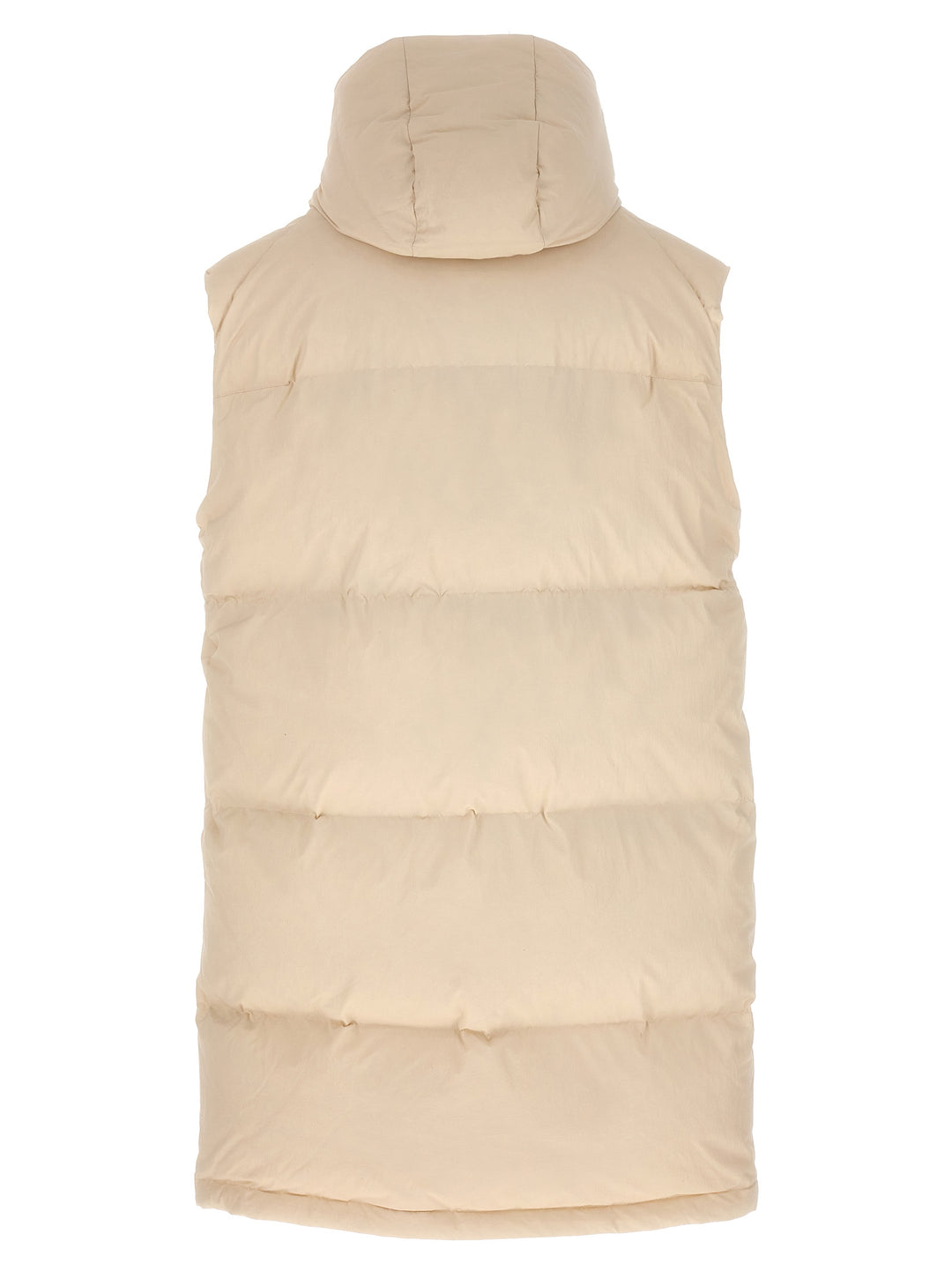 Long Pile Insert Vest Gilet White