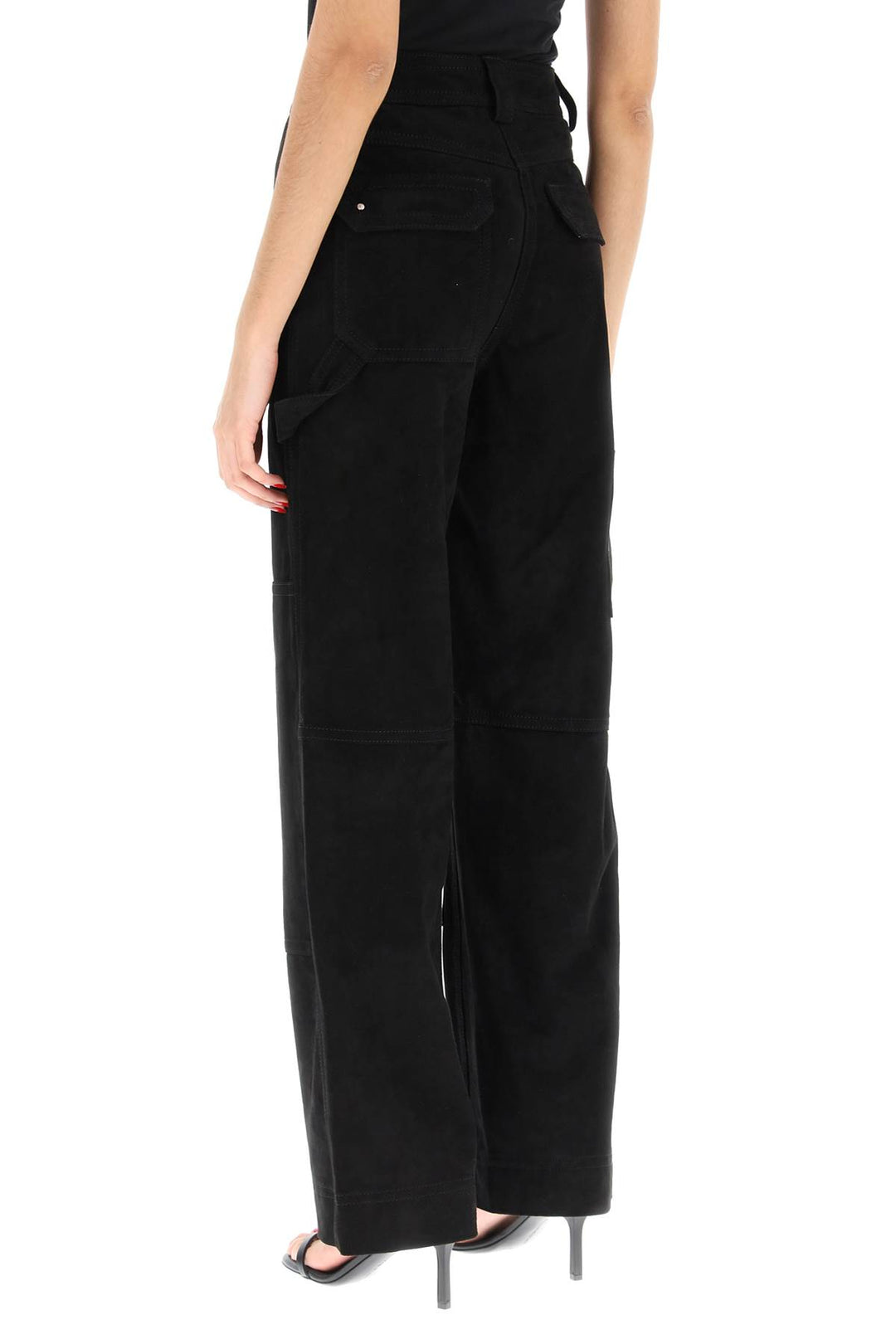 'Rose' Suede Leather Pants - Saks Potts - Women