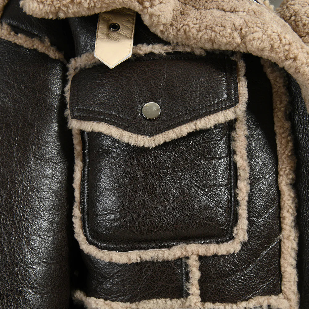 Brown Leather Mountain Jacket