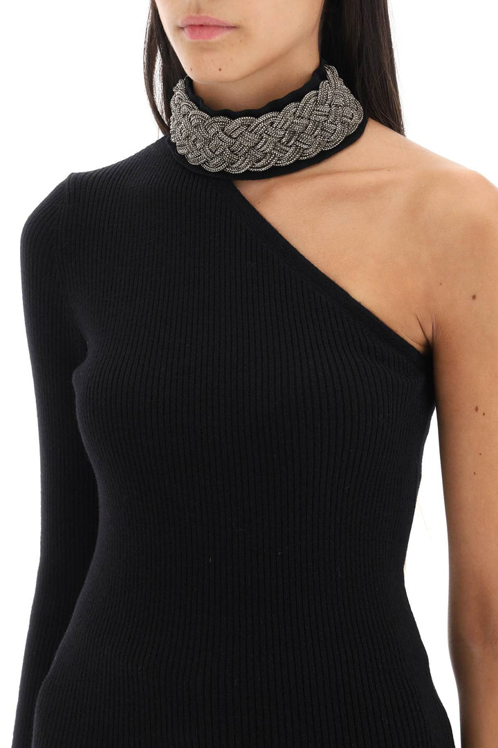 One Shoulder Top With Collar - Giuseppe Di Morabito - Women