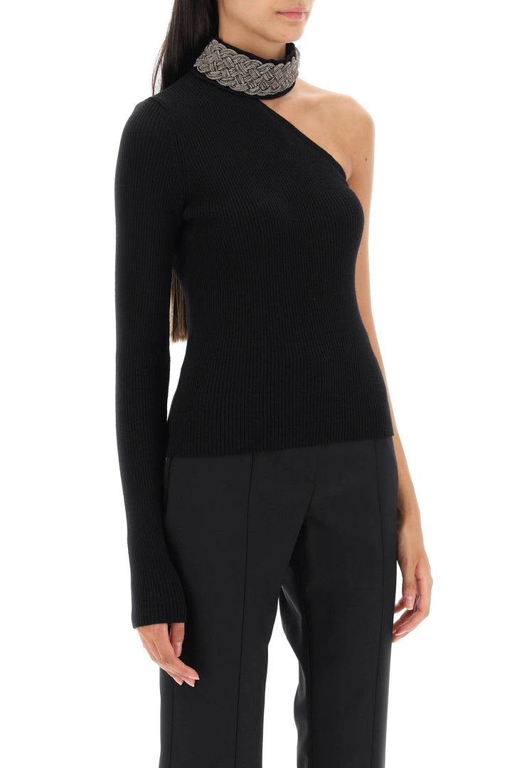 One Shoulder Top With Collar - Giuseppe Di Morabito - Women