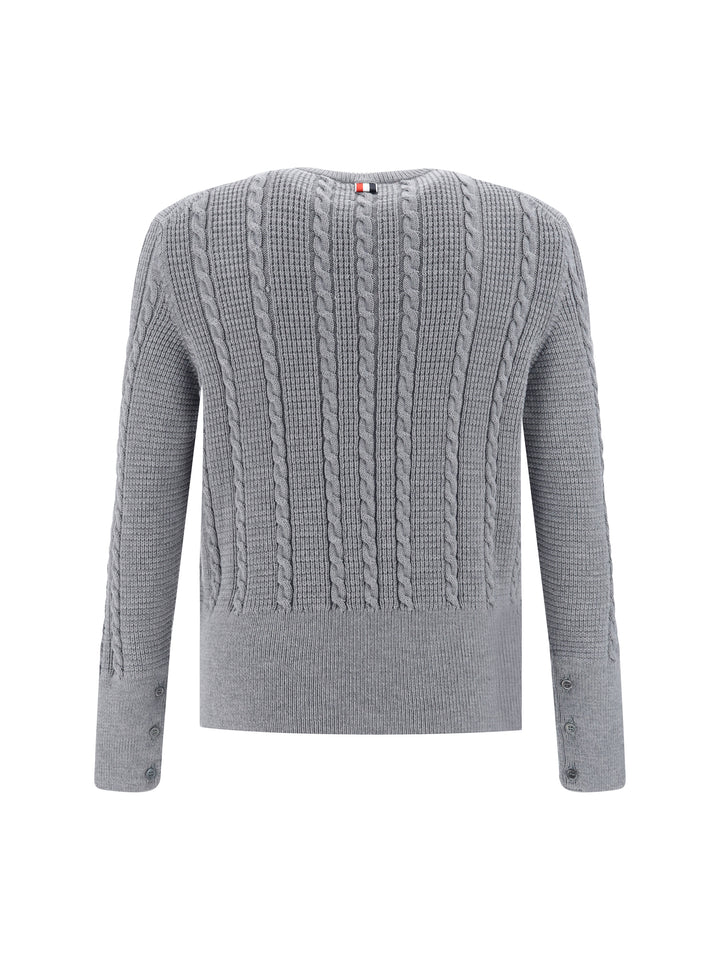 CABLE STITCH RELAXED CREW NECK PULLOVER