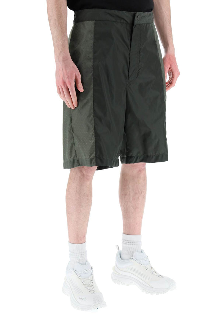 Perforated Nylon Shorts - Moncler Born To Protect - Men