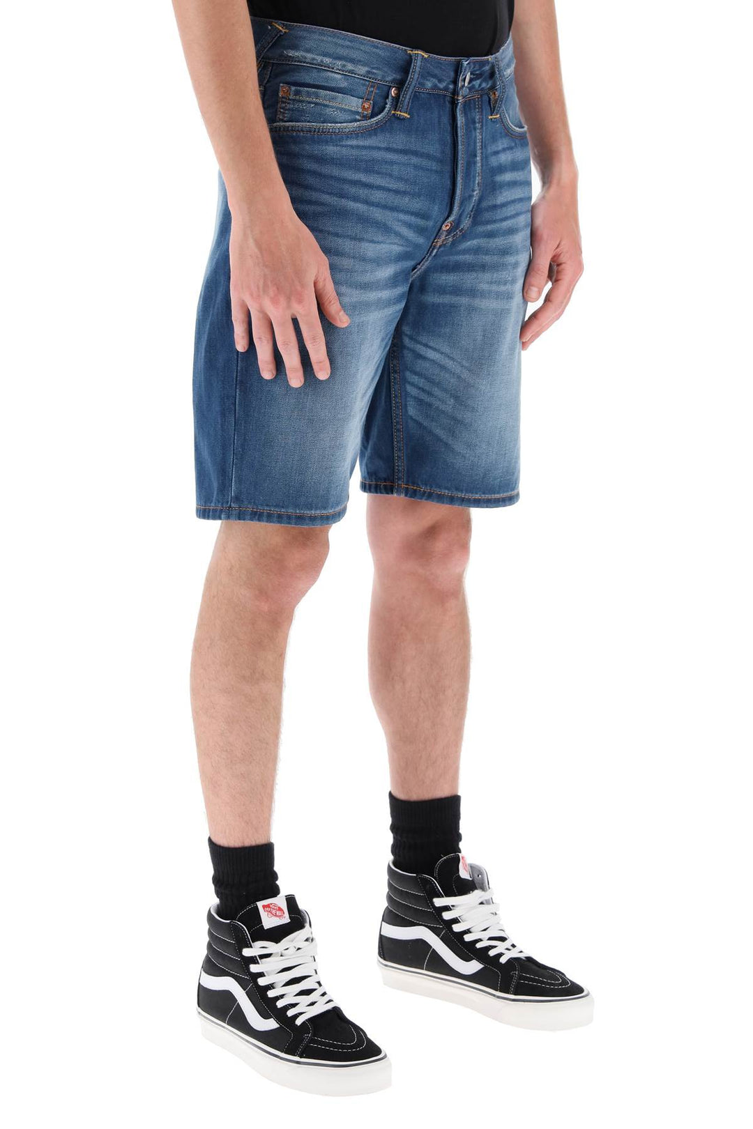 Graffiti Daruma Denim Shorts - Evisu - Men