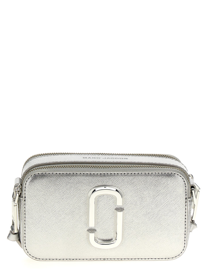 The Metallic Snapshot Crossbody Bags Silver