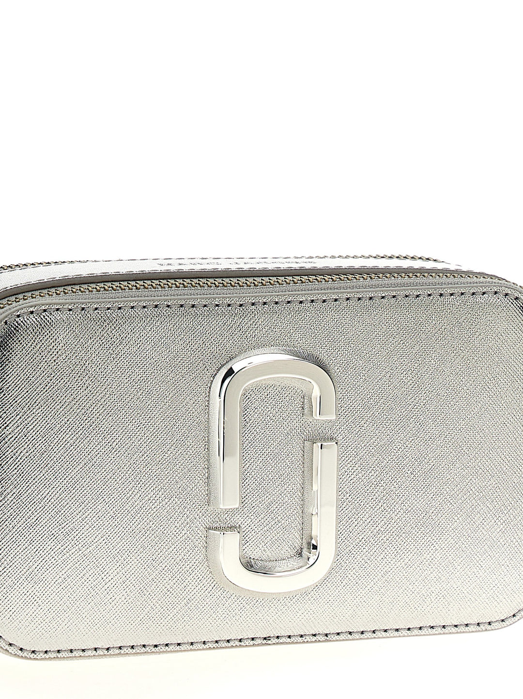 The Metallic Snapshot Crossbody Bags Silver