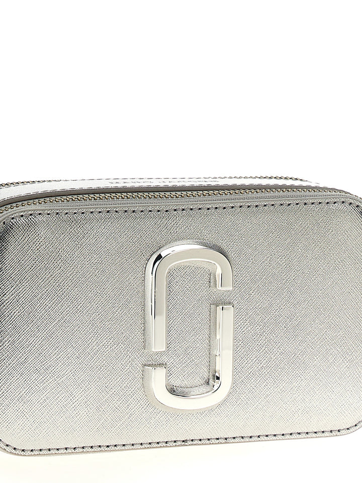 The Metallic Snapshot Crossbody Bags Silver