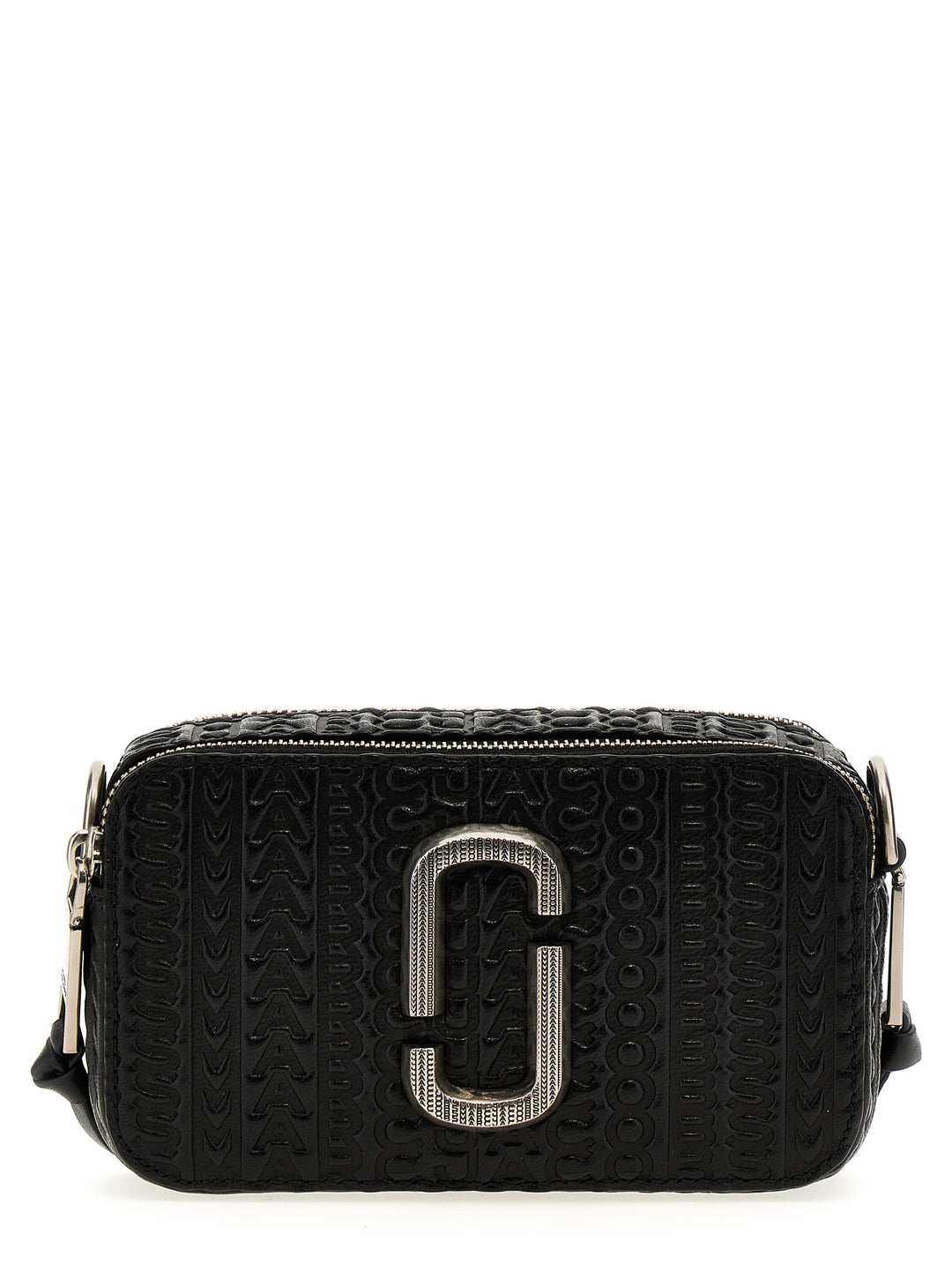 The Monogram Debossed Snapshot Crossbody Bags Black