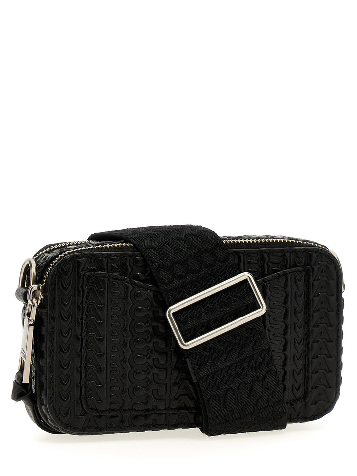 The Monogram Debossed Snapshot Crossbody Bags Black