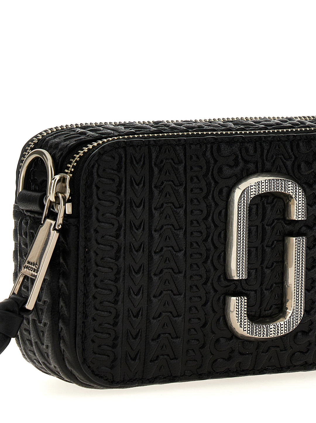 The Monogram Debossed Snapshot Crossbody Bags Black