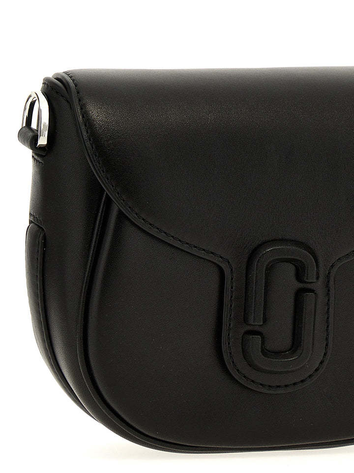 The J Marc Small Saddle Crossbody Bags Black