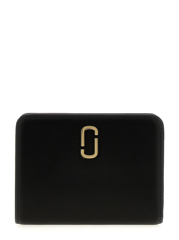 The J Marc Mini Compact Wallets, Card Holders Black