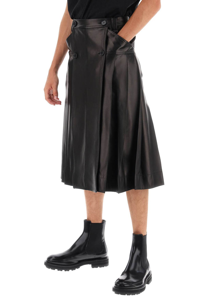 Pleated Nappa Leather Kilt - Simone Rocha - Men