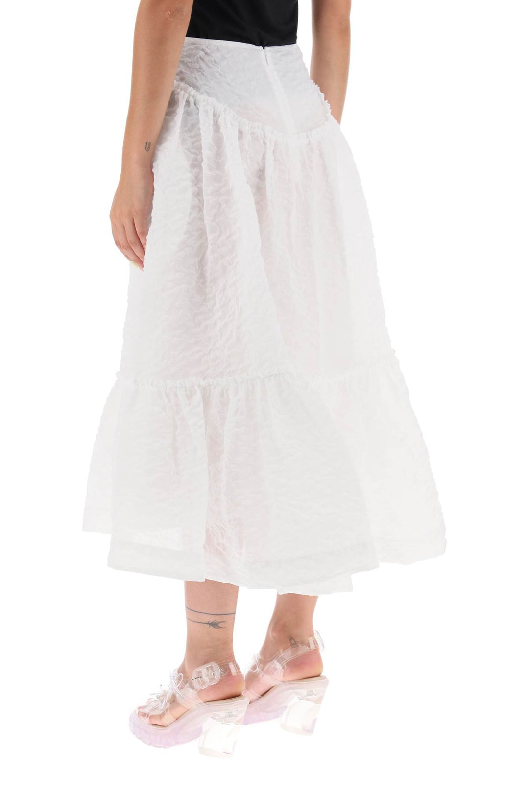 Cloqué Yoke Skirt - Simone Rocha - Women