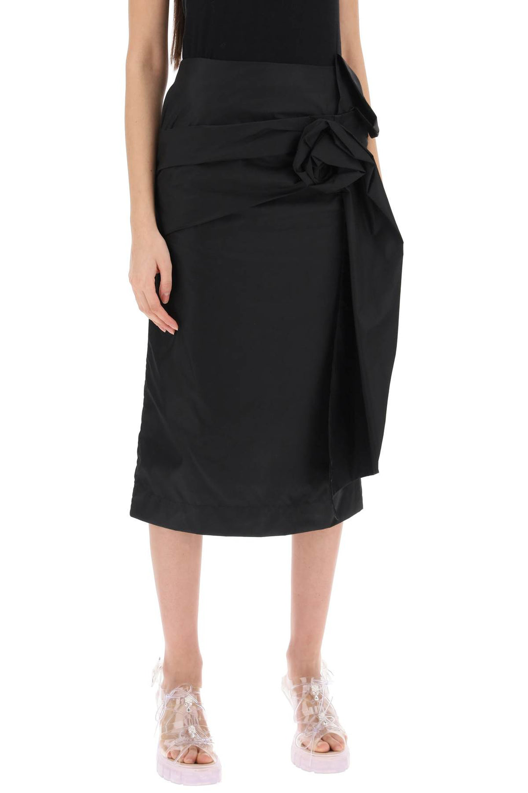 Pencil Skirt With Floral Applique - Simone Rocha - Women