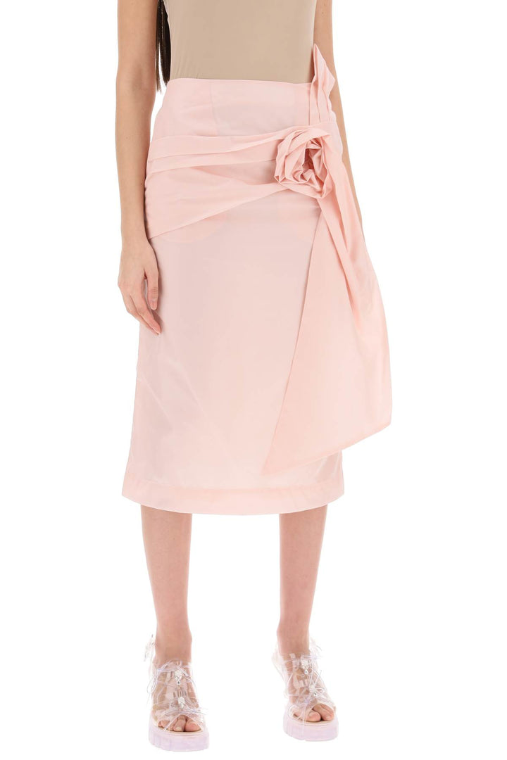 Pencil Skirt With Floral Applique - Simone Rocha - Women