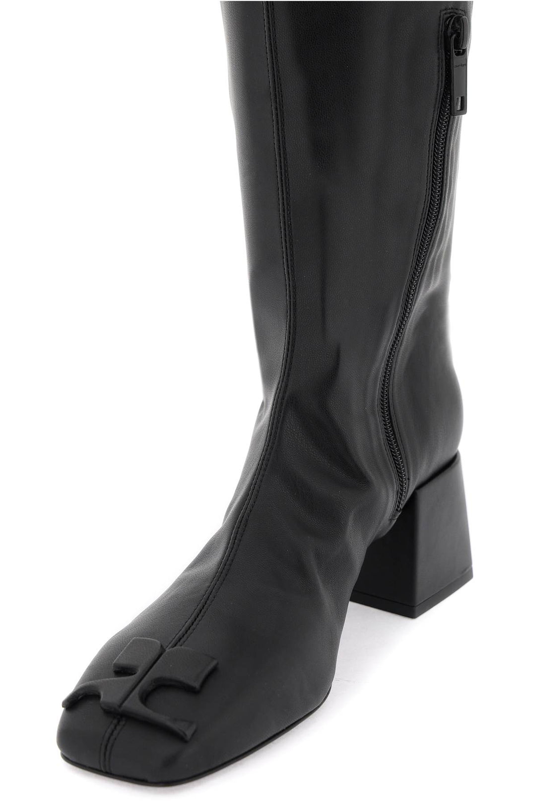 Faux Leather High Boots - Courreges - Women