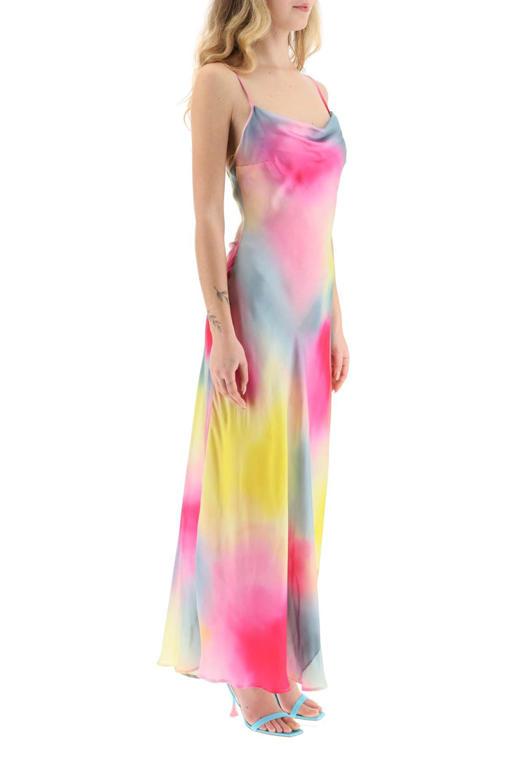 Multicolor Satin Dress - MSGM - Women