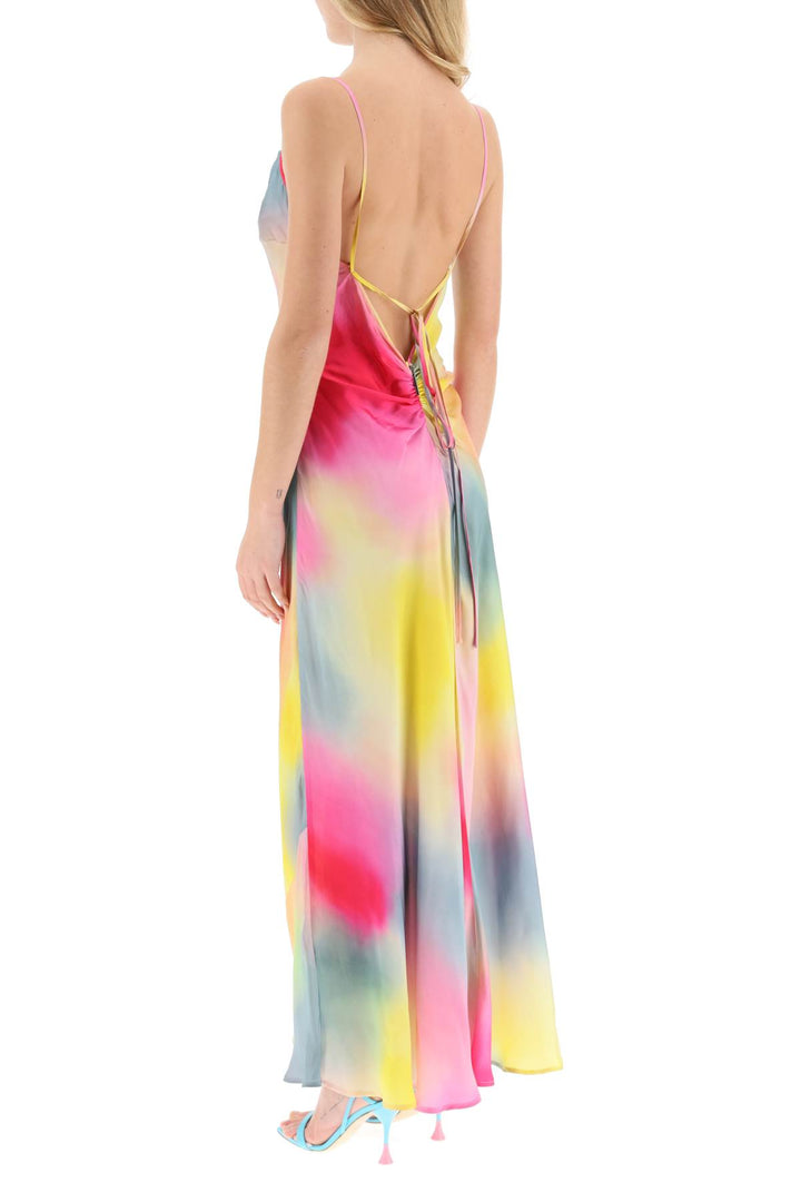 Multicolor Satin Dress - MSGM - Women