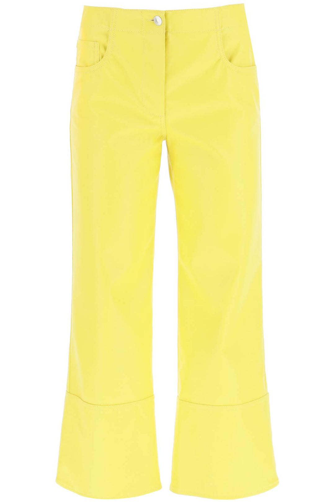 Faux Nappa Bootcut Pants - MSGM - Women