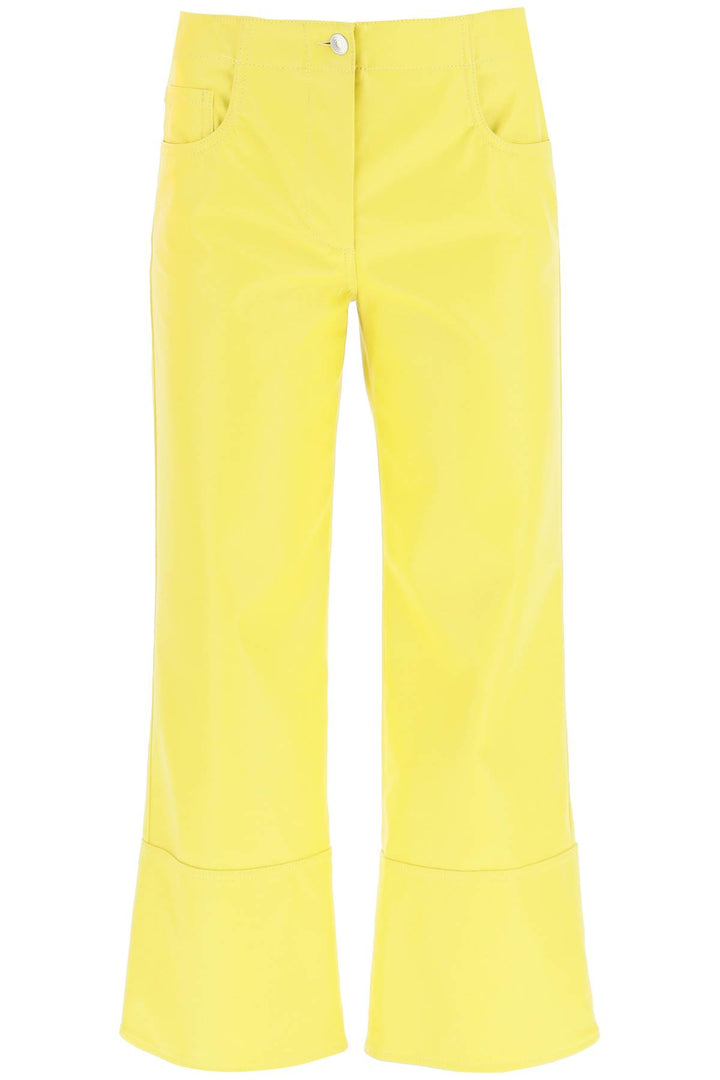 Faux Nappa Bootcut Pants - MSGM - Women