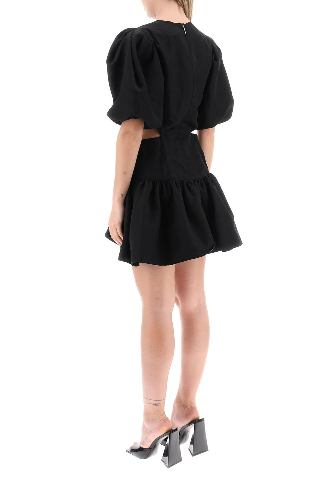 Mini Dress With Balloon Sleeves And Cut Outs - MSGM - Women