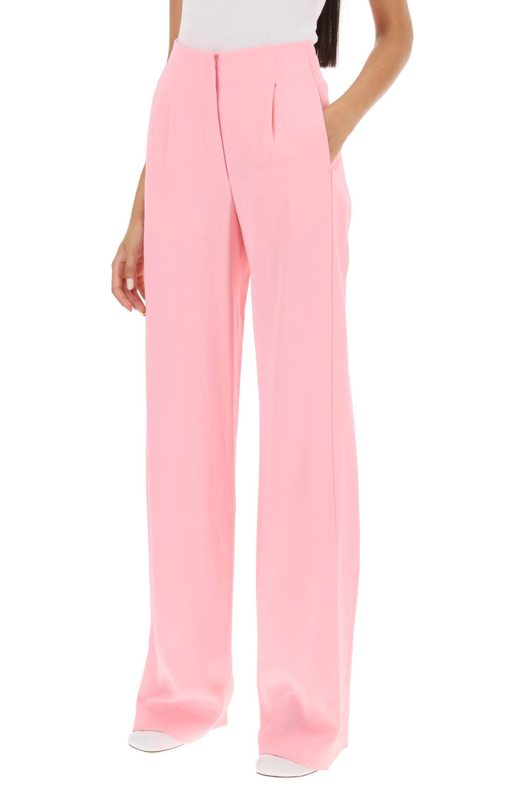 Fluid Wide Leg Pants - MSGM - Women