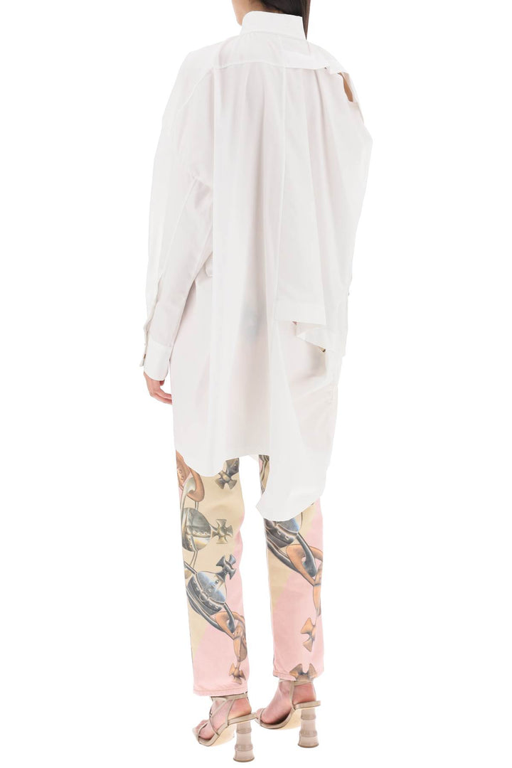 Gibbon Asymmetric Shirt Dress With Cut Outs - Vivienne Westwood - Women