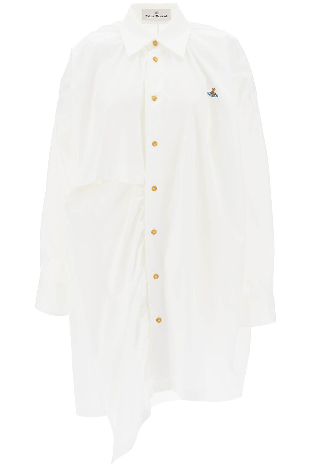 Gibbon Asymmetric Shirt Dress With Cut Outs - Vivienne Westwood - Women