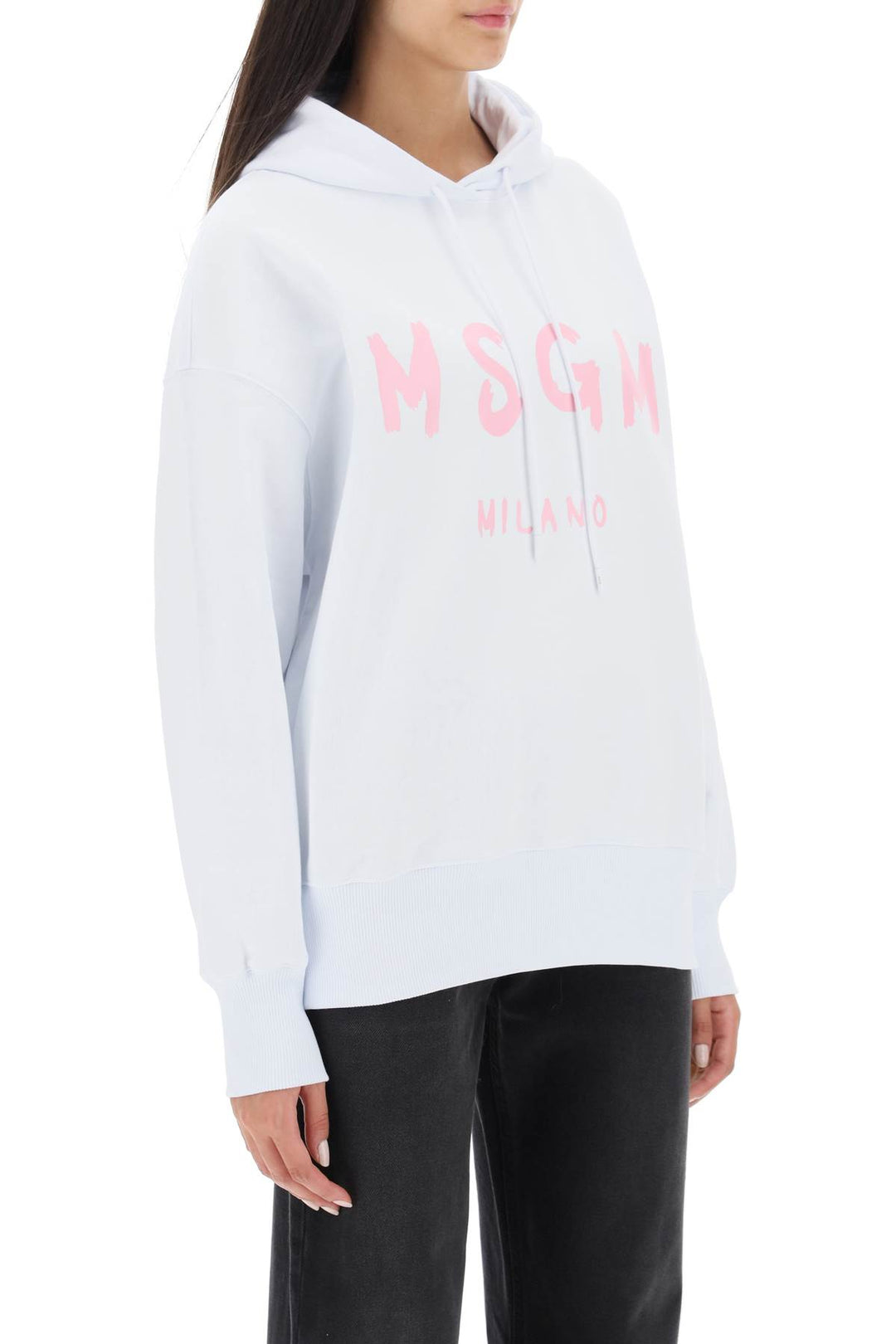 Brushed Logo Hoodie - MSGM - Women