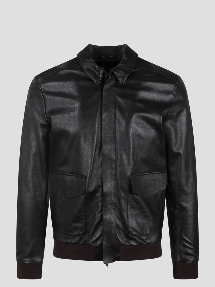 Biker leather jacket