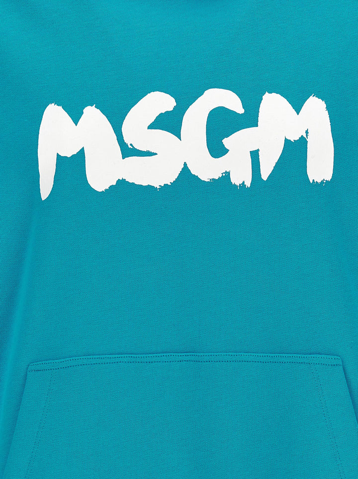 Logo Brush Sweatshirt Light Blue