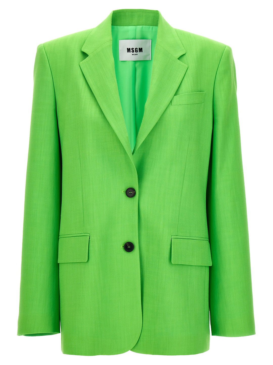 Single-Breasted Blazer Blazer And Suits Green