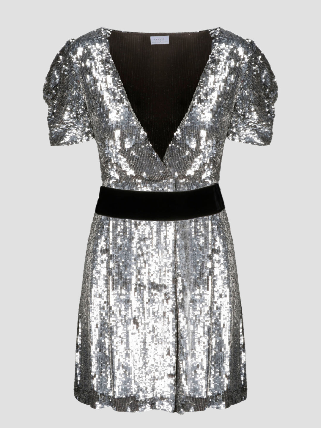 Sequin wrap mini dress