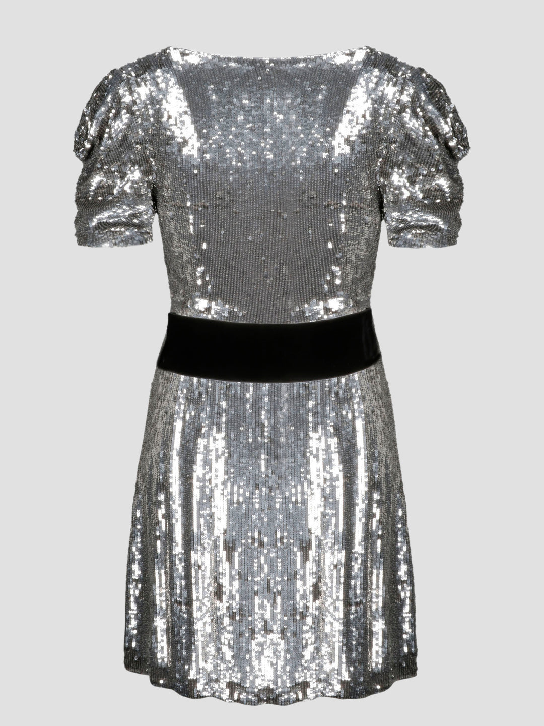 Sequin wrap mini dress