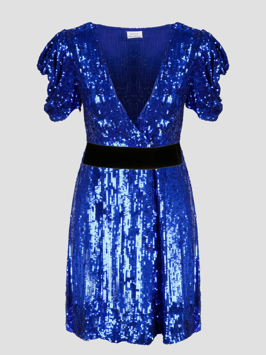 Sequin wrap mini dress