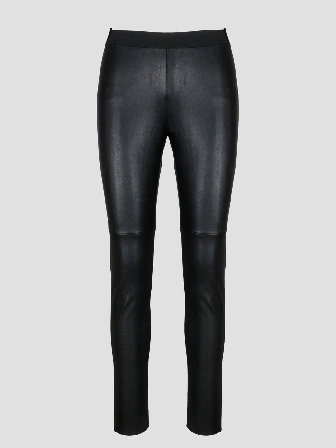 Leather slim trouser