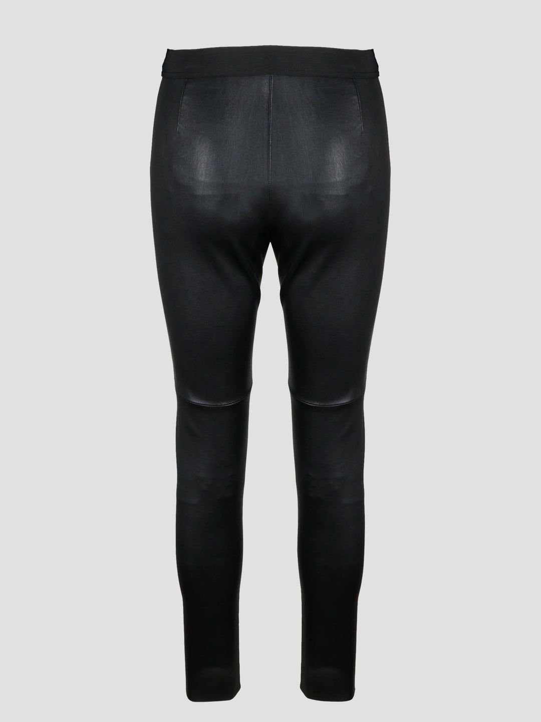 Leather slim trouser