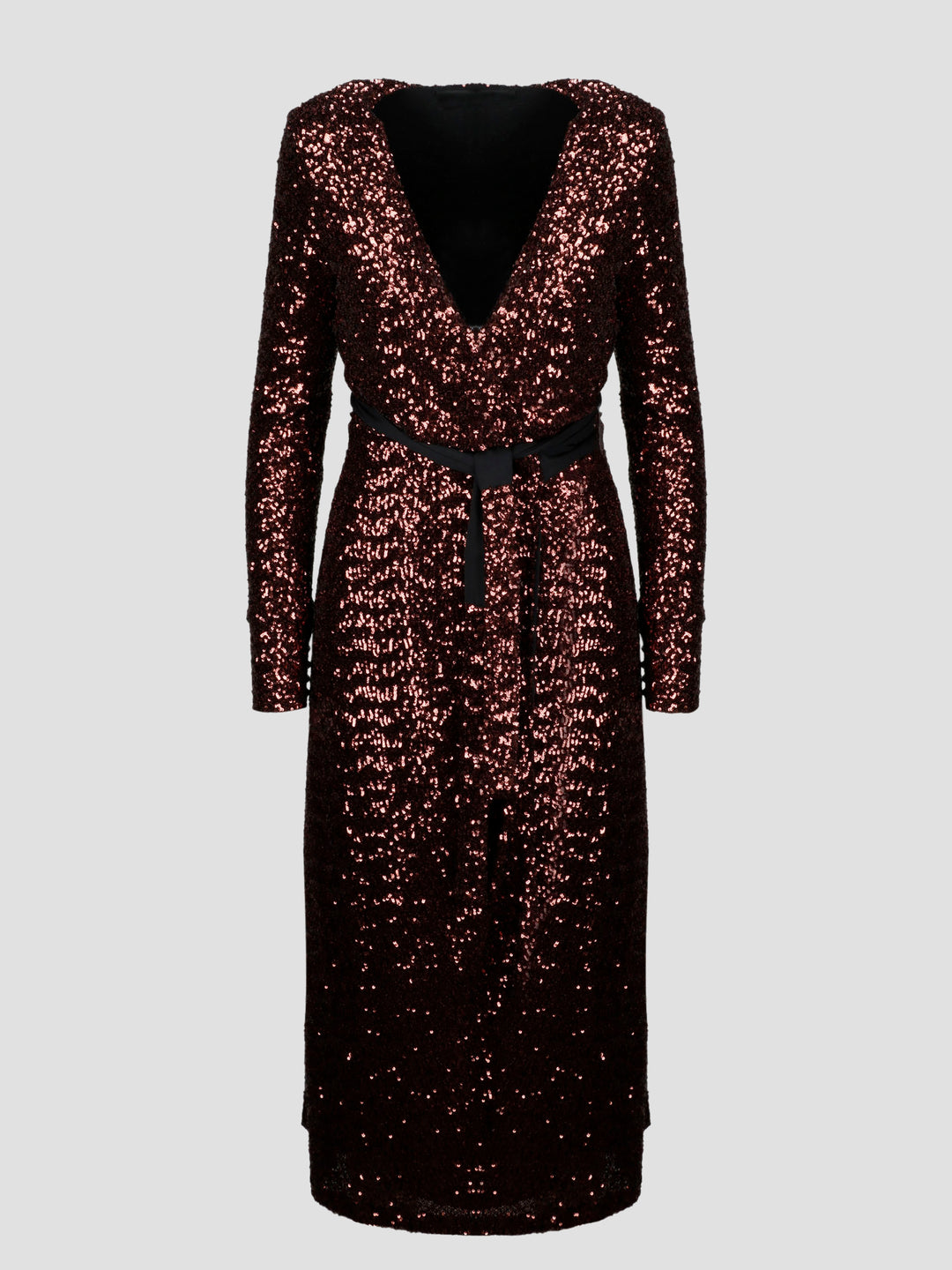 Full sequin wrap dress